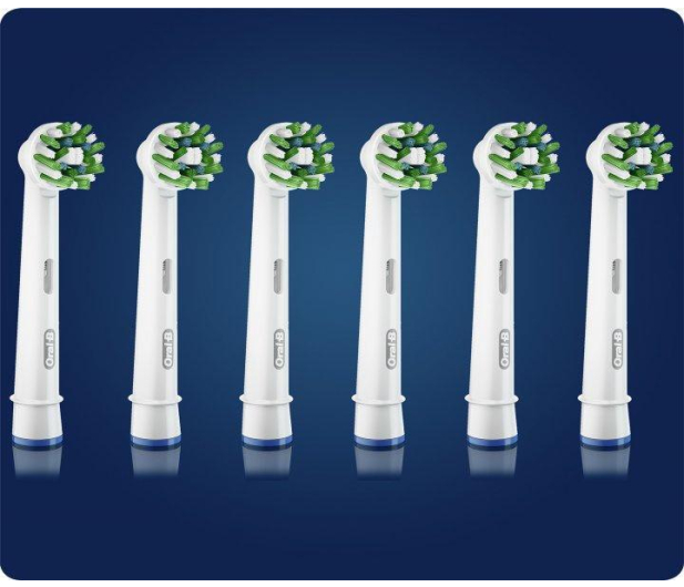 Oral-B KOŃCÓWKI DO SZCZOTECZKI ORAL-B EB50 CROSS ACTION BIAŁE 6 SZT - 1391503 - zdjęcie 2